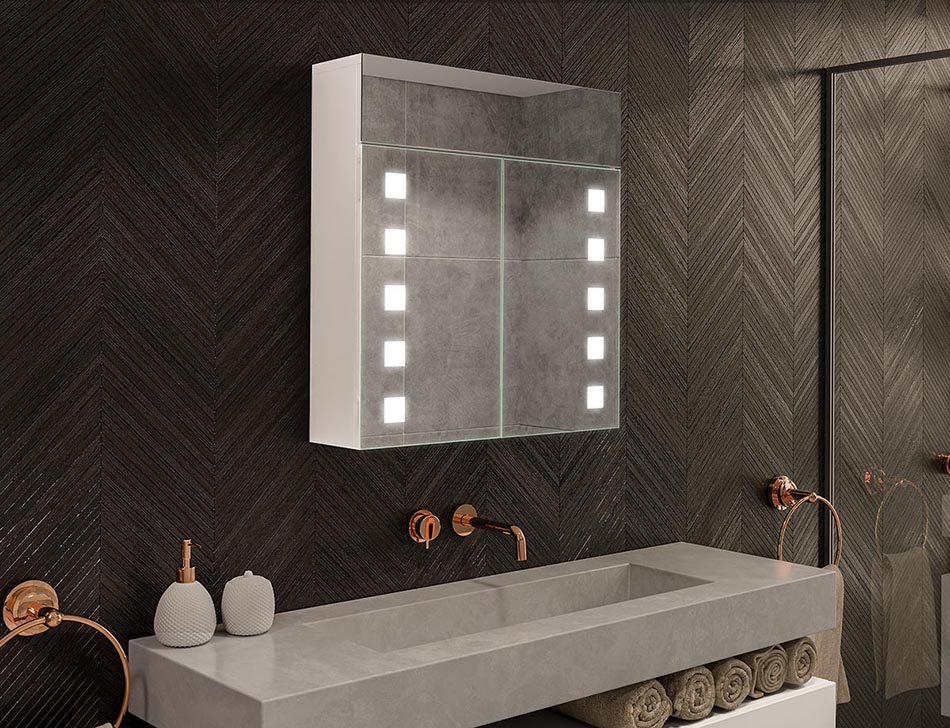 Mobilleto con specchio a LED