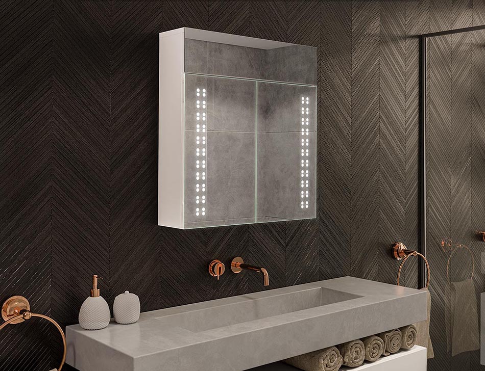 Mobilleto con specchio a LED