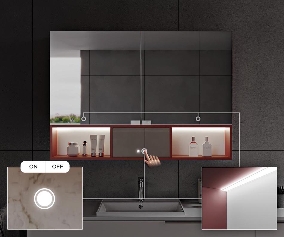 Nicchie illuminate con luci LED