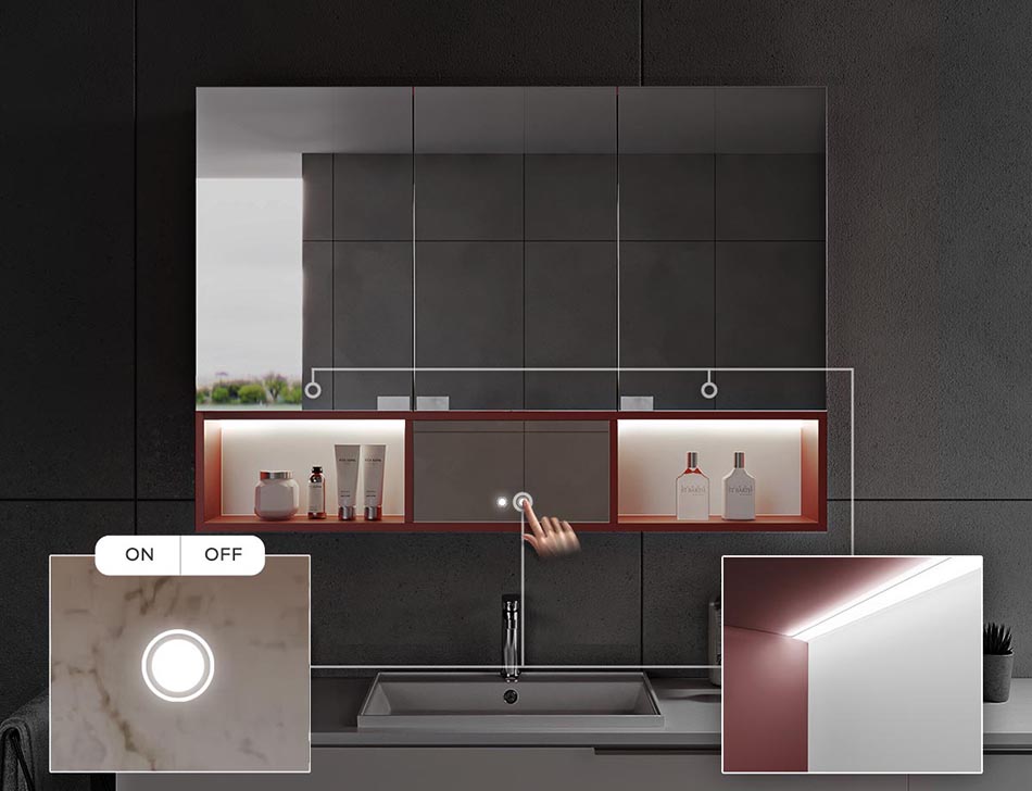 Nicchie illuminate con luci LED