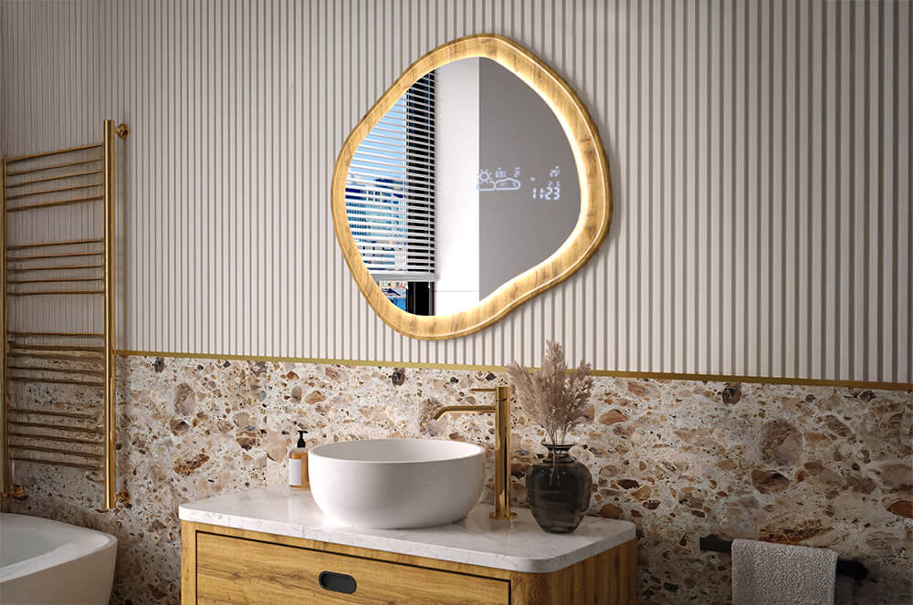 Specchio con cornice su misura