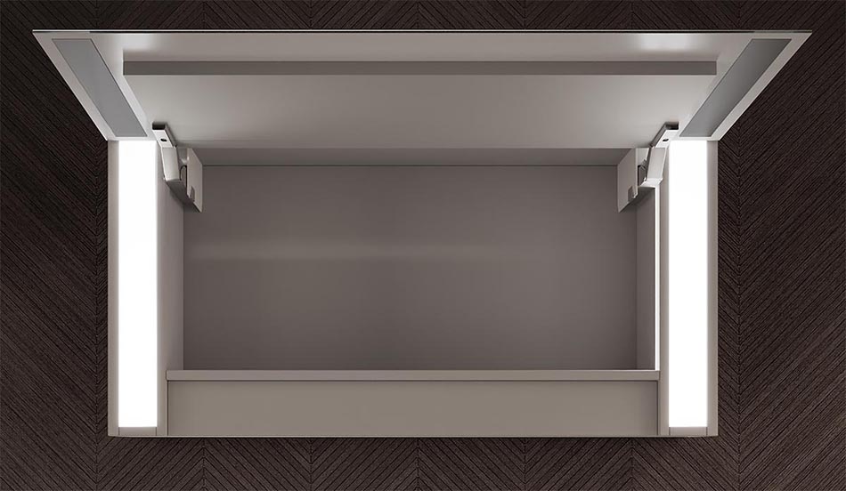 Frontale apribile dell’armadietto