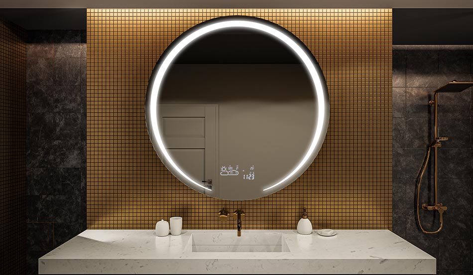 Miroir circulaire pour salle de bain élégante – miroir mural | ARTFORMA