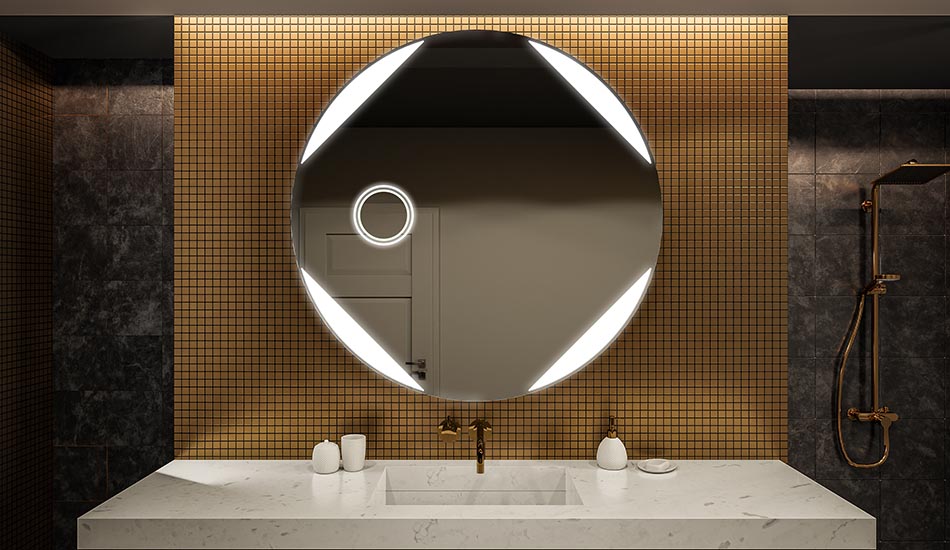 Miroir circulaire pour salle de bain élégante – miroir mural | ARTFORMA