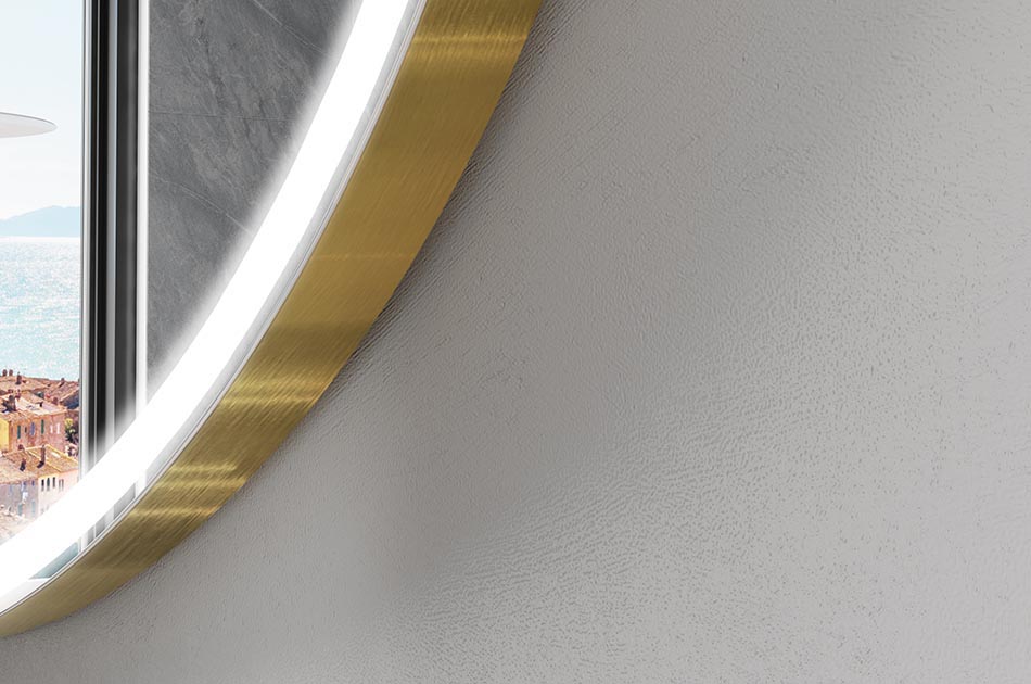 Miroir irrégulier avec éclairage LED d’ambiance – miroir décoratif | ARTFORMA