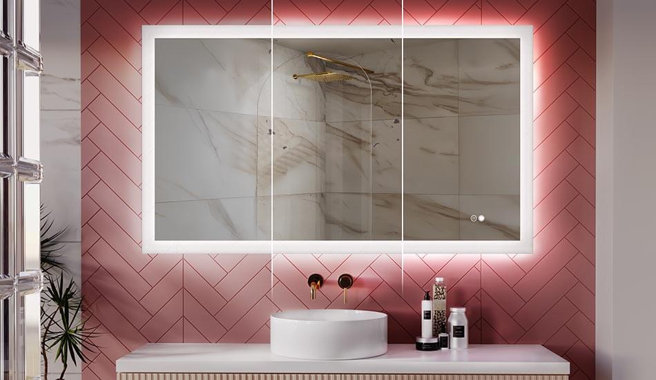 Cambia l'intensità della luce nello specchio da bagno!