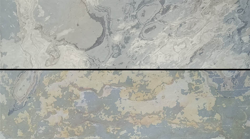I nostri specchi con cornice in pietra non sono prodotti ripetitivi provenienti da un nastro. Ogni cornice è un pezzo di roccia diverso, unico per disegno, colore e consistenza. Le irregolarità naturali fanno parte del loro fascino e contribuiscono al valore del prodotto. Non si tratta di un difetto, ma della garanzia che il vostro pezzo è unico al mondo.