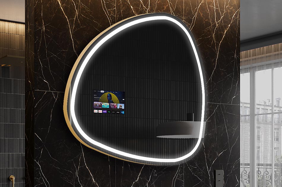 Miroir connecté au design organique – miroir intelligent | ARTFORMA