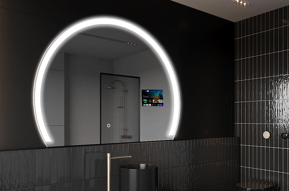 Miroir connecté au design organique – miroir intelligent | ARTFORMA