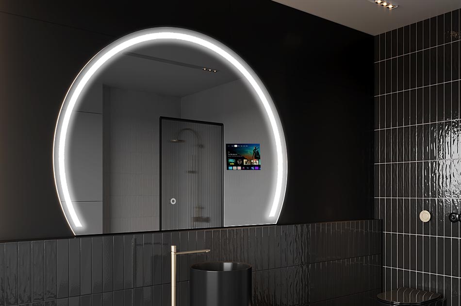 Miroir connecté au design organique – miroir intelligent | ARTFORMA