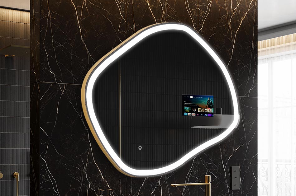 Miroir connecté au design organique – miroir intelligent | ARTFORMA