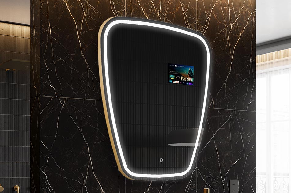 Miroir connecté au design organique – miroir intelligent | ARTFORMA