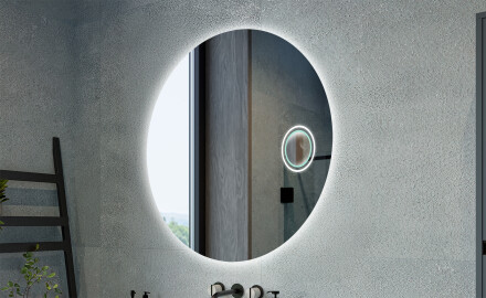 Specchi classici rotondi con illuminazione