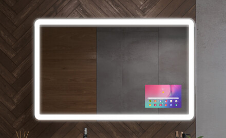 Specchi arrotondati con copertura decorativa