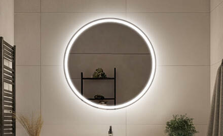 Specchi rotondi a batteria