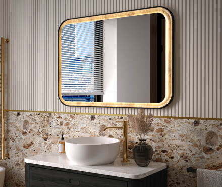 Specchi con cornice in legno