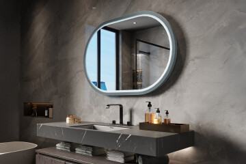 Specchi LED con cornice in MDF