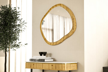 Specchio in legno massiccio