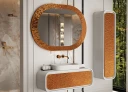 Specchi con cornice in metallo