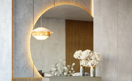 Specchi a quarto di cerchio