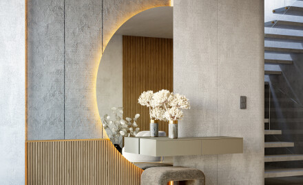 Specchi a mezzo cerchio