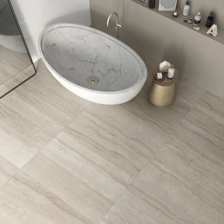 Piastrelle in gres porcellanato per pavimenti 60x120 cm, beige opaco A4H1063 Memento Travertino Ambra Mat #4