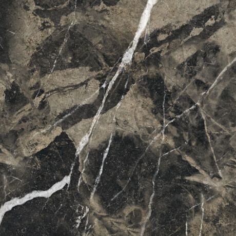 Gres smaltato per pavimenti 60x120, nero con venature dorate, lucido, rettificato A4H109 Pierre Black #19