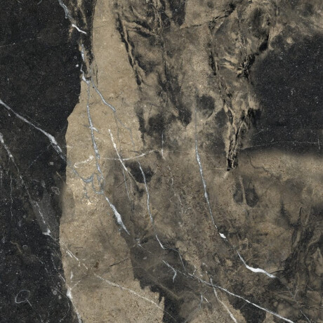 Gres smaltato per pavimenti 60x120, nero con venature dorate, lucido, rettificato A4H109 Pierre Black #27