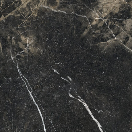 Gres smaltato per pavimenti 60x120, nero con venature dorate, lucido, rettificato A4H109 Pierre Black #29