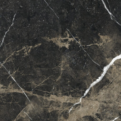 Gres smaltato per pavimenti 60x120, nero con venature dorate, lucido, rettificato A4H109 Pierre Black #35