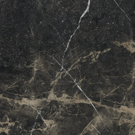 Gres smaltato per pavimenti 60x120, nero con venature dorate, lucido, rettificato A4H109 Pierre Black #39