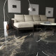 Gres smaltato per pavimenti 60x120 con venature dorate, opaco, rettificato A4H110 Pierre Black #2