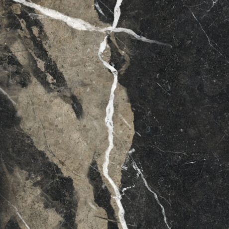 Gres smaltato per pavimenti 60x120 con venature dorate, opaco, rettificato A4H110 Pierre Black #28