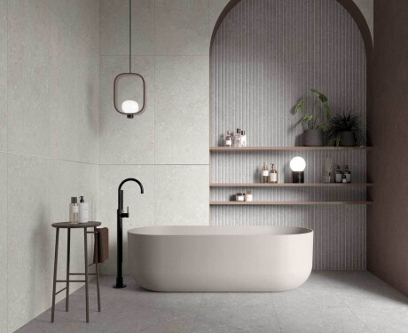Gres per pavimenti 60x120 cm, color taupe opaco, codice A4H1102 Shellstone Taupe