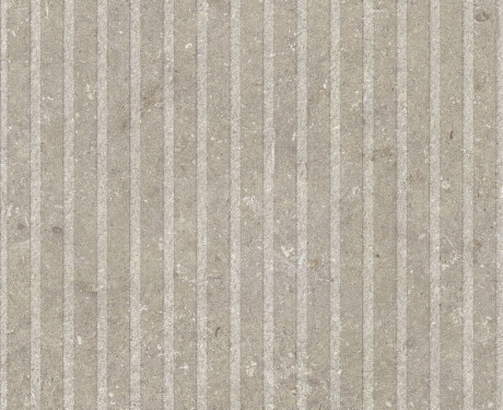 Piastrelle in gres porcellanato per pareti 60x120 cm, color taupe opaco, codice A4H1103 Shellstone Taupe Rigat-One