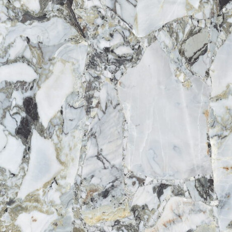 Gres di grande formato 120x280, marmo bianco con venature dorate, opaco A4H1116 Bellezza Bianca #4