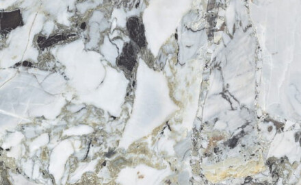 Gres Bookmatch 120x280, marmo bianco con venature dorate, lucido A4H1118 Bellezza Bianca