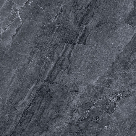 Gres smaltato per pavimenti 120x120 cm, antracite, effetto pietra, opaco, A4H1138 Agathos Anthracite #1
