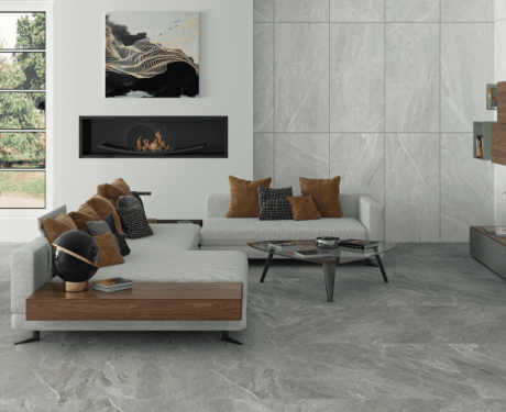 Gres smaltato per pavimenti 60x120 cm grigio chiaro opaco rettificato A4H125 Materia Pearl