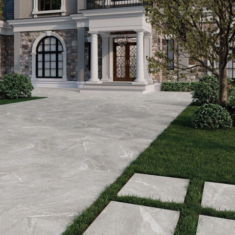 Gres smaltato per pavimenti 60x120 cm grigio chiaro opaco rettificato A4H125 Materia Pearl #3