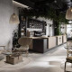 Piastrelle in gres porcellanato per pavimenti 60x120, grigio chiaro con una calda sfumatura beige e venature, opache, A4H140 Ermetica Bianco #3