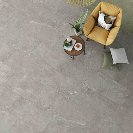 Gres per pavimenti 60x120 cm grigio scuro con venature chiare, finitura opaca A4H141 Ermetica Lavagna #2