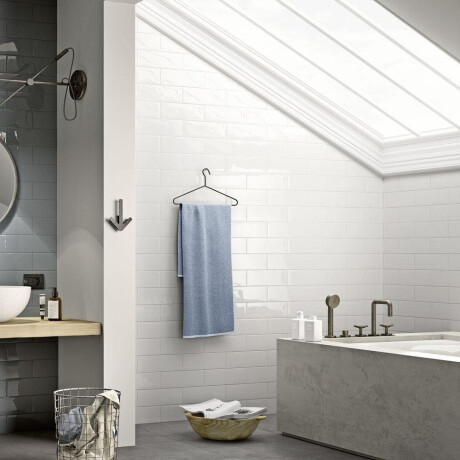 Piastrella ceramica da rivestimento 10x30, bianca lucida, liscia, A4H17 Blanco Brillo #2