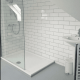 Piastrella ceramica da rivestimento 10x30, bianca lucida, liscia, A4H17 Blanco Brillo #3