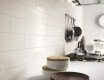 Piastrella ceramica da rivestimento 10x30, bianca opaca, piana, A4H18 Blanco Mate