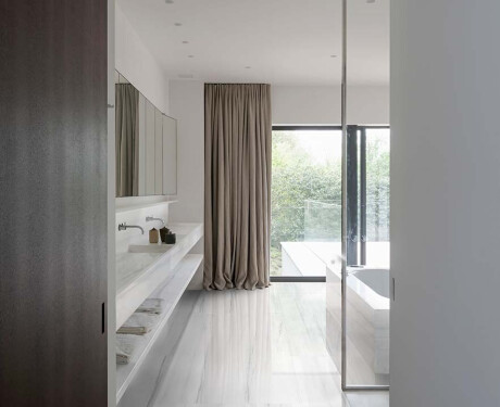Piastrella in gres porcellanato di grande formato per pavimenti, 120×280 cm, grigia opaca con delicate venature, rettificata A4H186 Dolomite