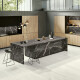 Piastrella in gres porcellanato di grande formato per pavimenti, 120×280 cm, grigia opaca con delicate venature, rettificata A4H186 Dolomite #5
