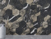 Piastrella in gres porcellanato di grande formato 120x280 cm, nera lucida con venature dorate, rettificata A4H195 Pierre Black