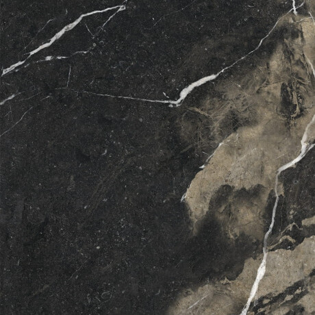 Piastrella in gres porcellanato di grande formato 120x280 cm, nera lucida con venature dorate, rettificata A4H195 Pierre Black #10