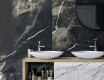 Piastrella in gres porcellanato di grande formato 120x270 cm, nera opaca con venature dorate, rettificata A4H196 Pierre Black